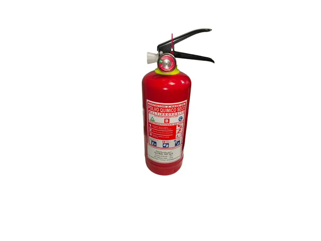 "Extintor de Polvo Químico Seco Multipropósito 1kg – Seguridad Eficiente para Fuegos Clase A, B y C en Hogar, Oficina y Vehículo"