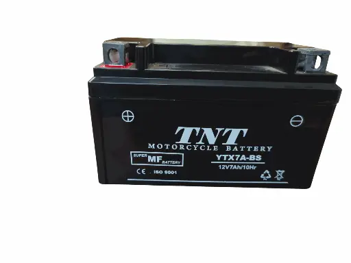 Batería TNT para Motocicleta YTX7A-BS – Potencia Confiable y Duradera para Tu Moto 12V 7Ah