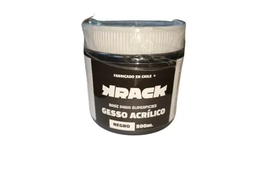 Gesso Acrílico Krack Negro 500ml – Base para Pintura y Manualidades en Chile